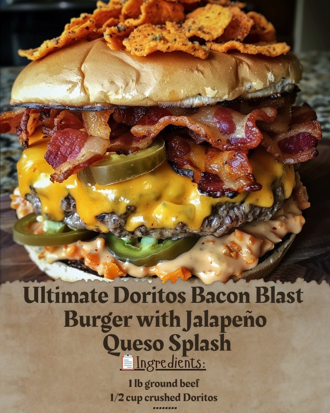 Ultimate Doritos Bacon Blast Burger with Jalapeño Queso Splash 547453815_1966370664095524_2429727649902155629_n