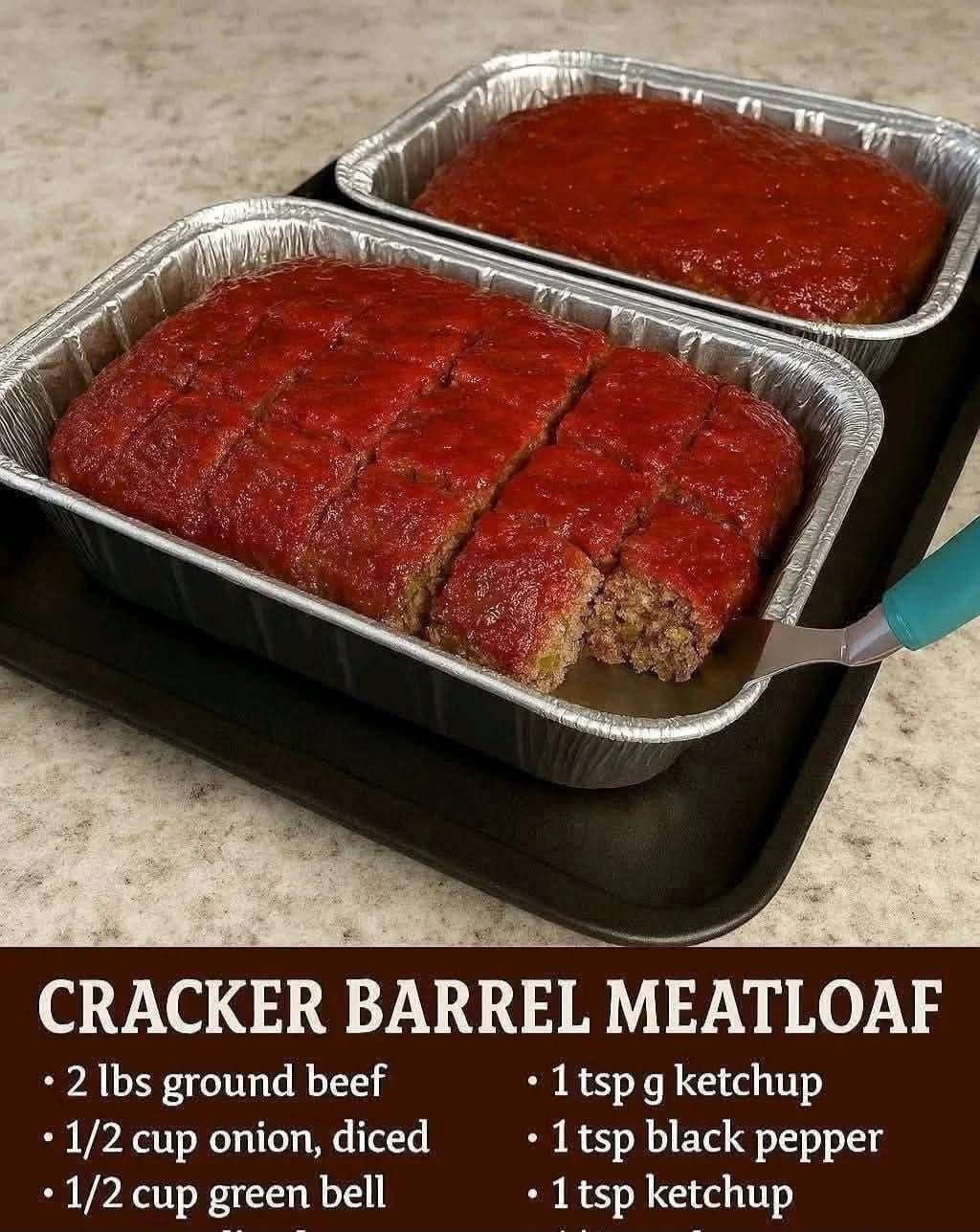 Cracker Barrel Meatloaf 😋 553219236_1269110241629247_3445025423743103991_n