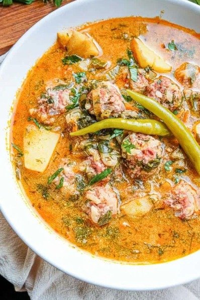 Hungarian Meatballs Sour Soup… 7d5df3e2-de3a-4789-a513-29c7c2313472