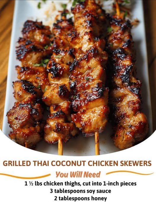 🥥 Grilled Thai Coconut Chicken Skewers 😋 557772995_122199255026286653_1740496026187220195_n