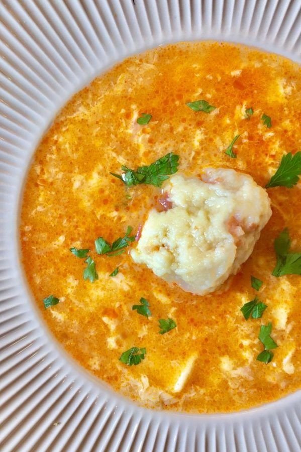 Hungarian Egg Drop Soup With Potato Dumplings🇭🇺. f597e17bbda71d17918e84217589e02e