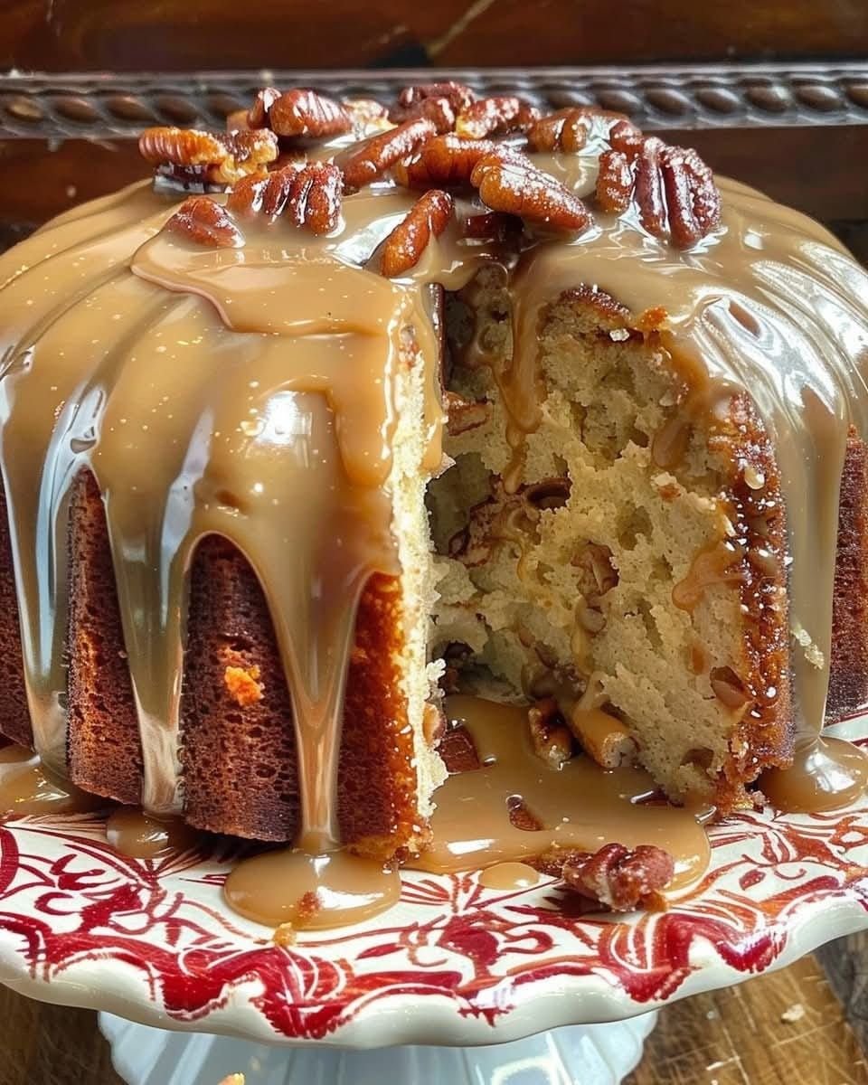 Caramel Brown Sugar Pound Cake with Caramelized Candied Pecans 576519070_1562353494938504_6599451799288388281_n