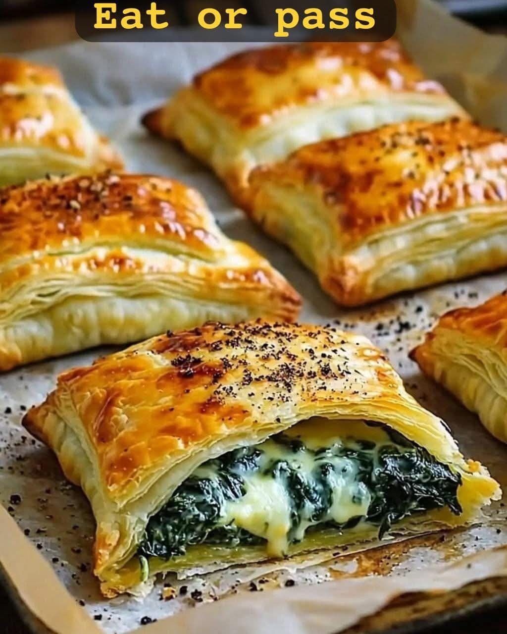 💛😍 Spinach Stuffed Pastry 581455536_3082447782144872_3237449756648407017_n