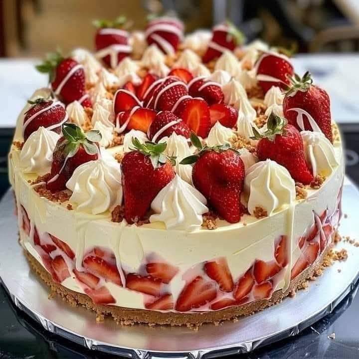 White Chocolate Strawberry Cheesecake 581953080_863775196217721_5128398644352546288_n