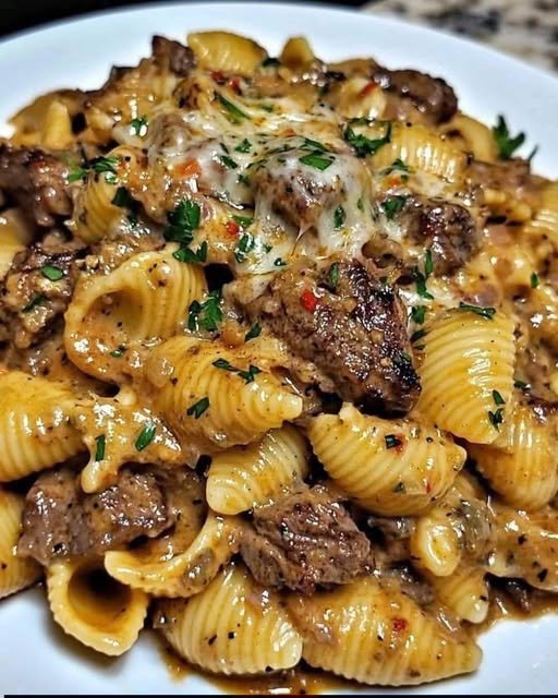 🥩🍝 Creamy Paprika Steak Shells 593346858_1391974172532467_998332740206312335_n