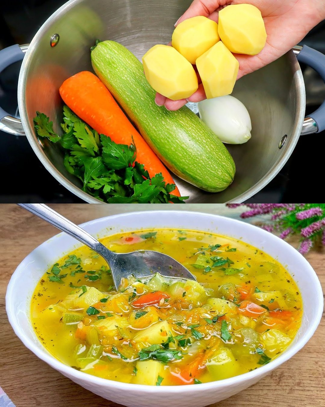 Hearty Vegetable Soup with Homemade Croutons 594078421_1483878100410571_8195167538563147433_n